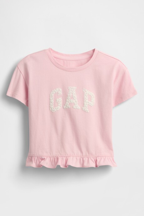 Remera Logo Gap Toddler Niña Rose Mist