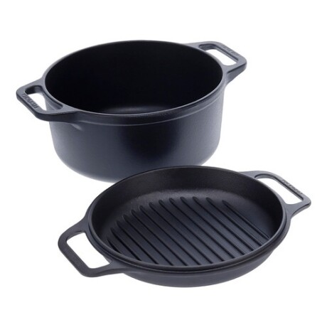 Olla 2 en 1 en Hierro Fundido Curado Victoria 5.7L 26cm Olla 2 en 1 en Hierro Fundido Curado Victoria 5.7L 26cm