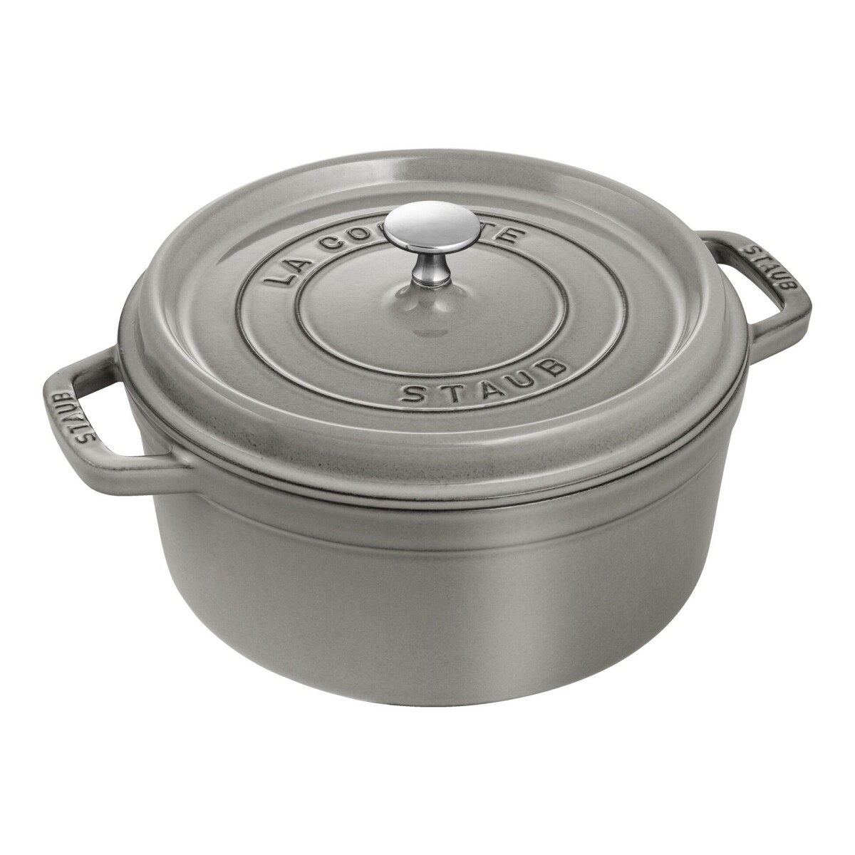 STAUB COCOTTE GRIS ALTA 24CM 