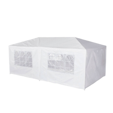 Gazebo Lumax Liviano Desarmable Paredes, Para Eventos 6x3 mts Blanco