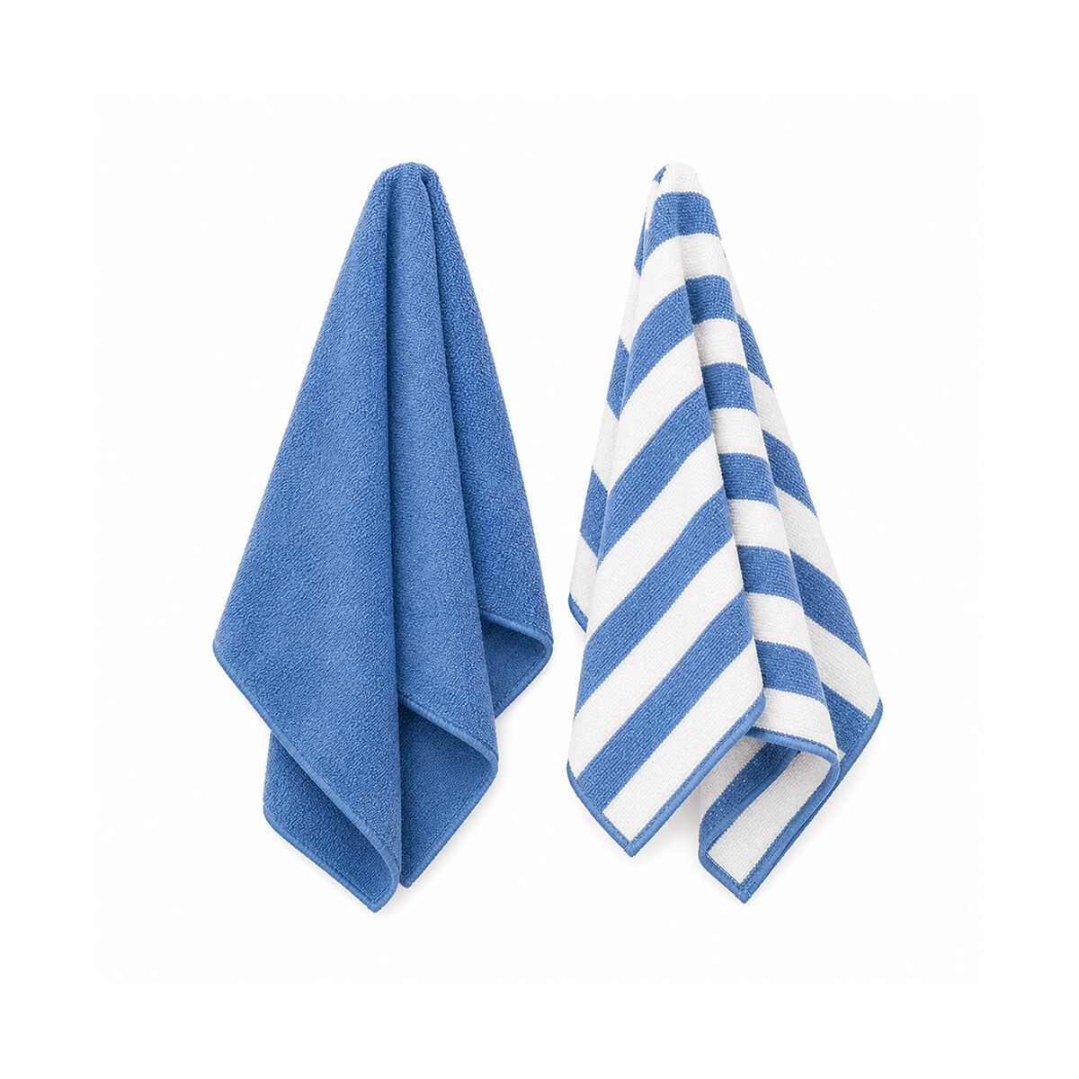 Set x2 repasadores 40x60cm super absorbentes - Azul 