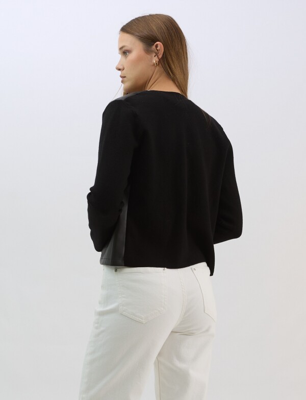 Chaqueta Combinada E NEGRO