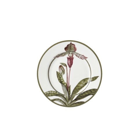 PLATO DIS ORQUIDEA P/POSTRE 21CM Unica