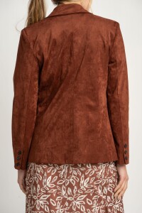 Blazer Gamuza Cafe