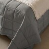 Acolchado 1 Plaza | 1 Plaza y Media - Basic 200 Hilos Gris