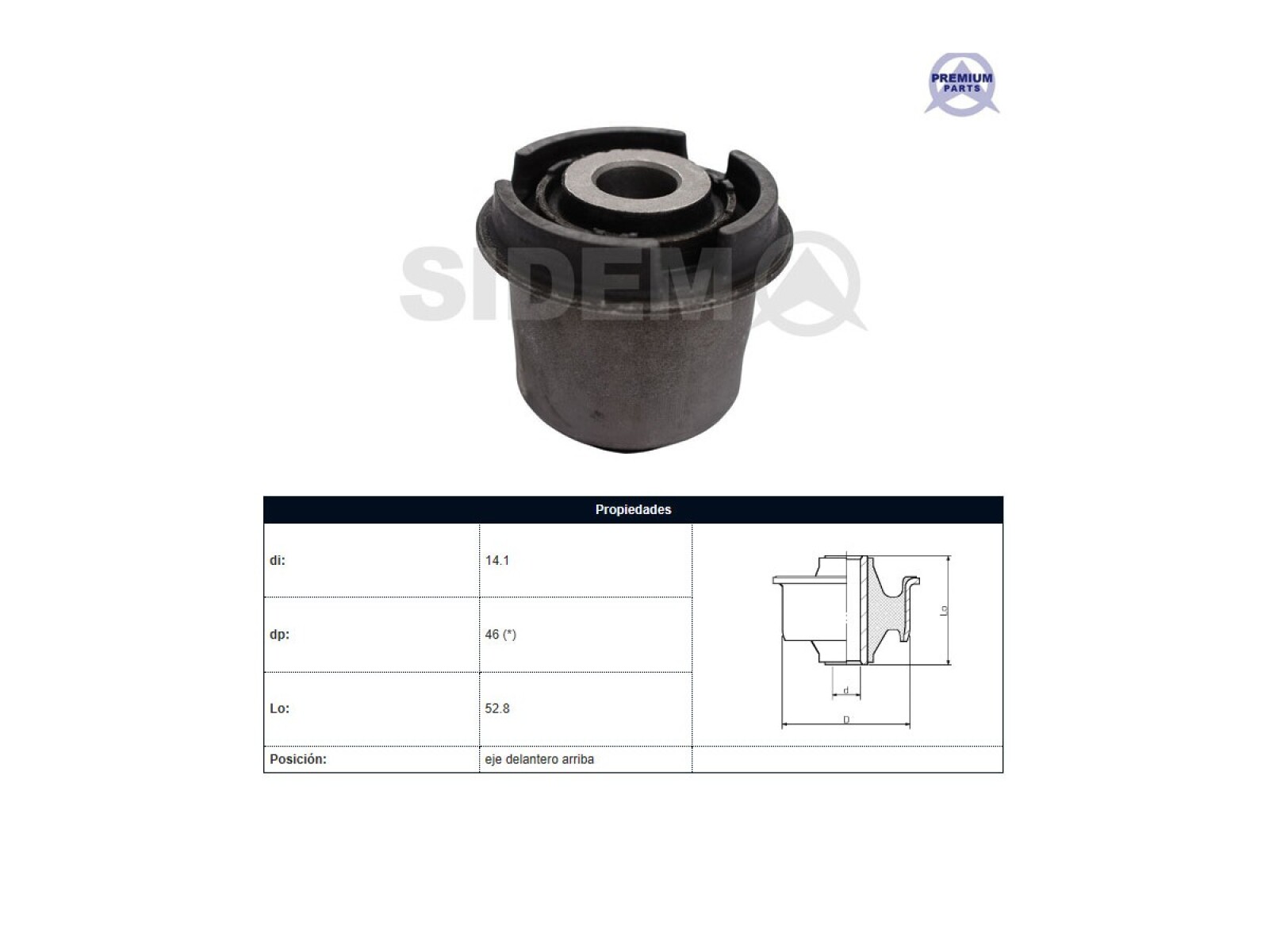 Buje Ford Ranger 4X2/Ranger 4X4, Mazda Bt50 12-25 Der/Izq 