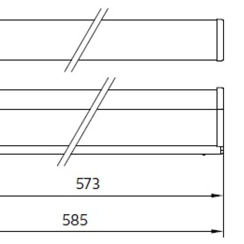 "ARTEFACTO LINEAL ""BATTEN"" LED 7,5W 6500K L600MM" "ARTEFACTO LINEAL ""BATTEN"" LED 7,5W 6500K L600MM"