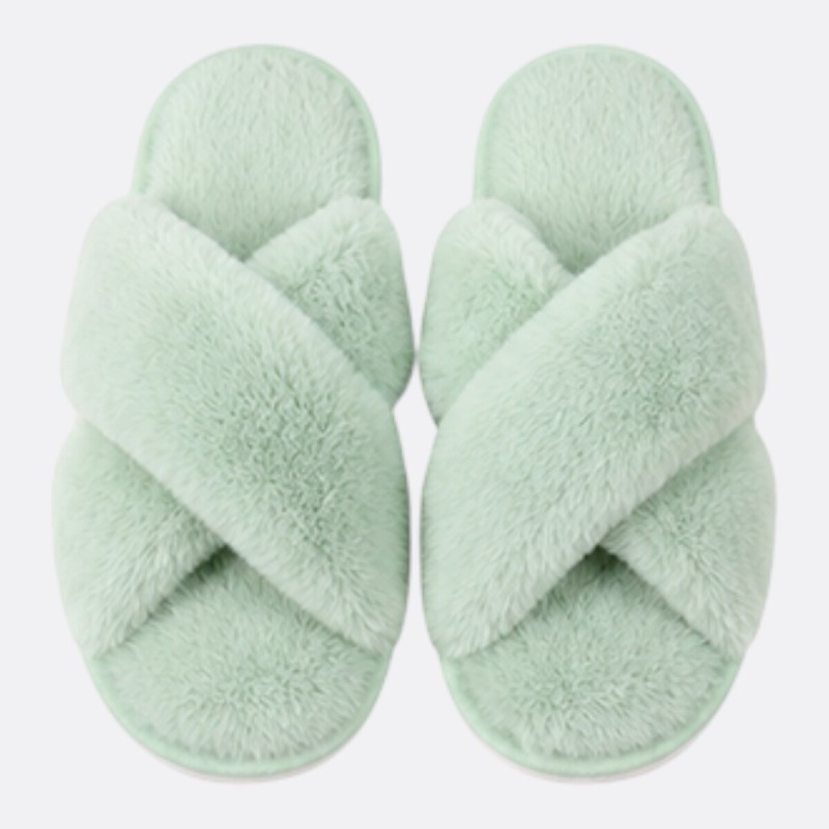 Pantufla Cruzada Varios Colores - Verde 