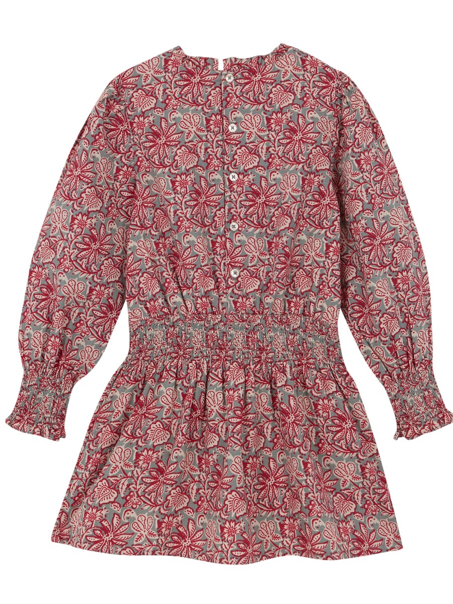 Vestido Flor India Verde Oscuro