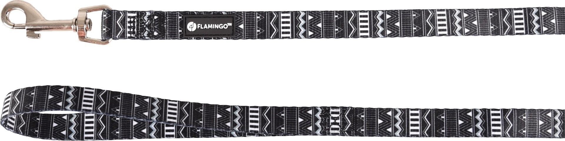 CORREA PARA PERROS FLAMINGO SADIE NEGRO 1,2M 15MM 
