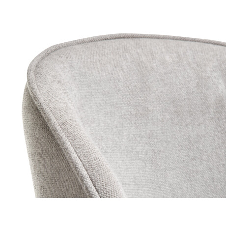 Silla De Comedor Risskov Tela Gris Claro/Negro