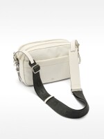 Bolso Bandolera De Nylon crudo