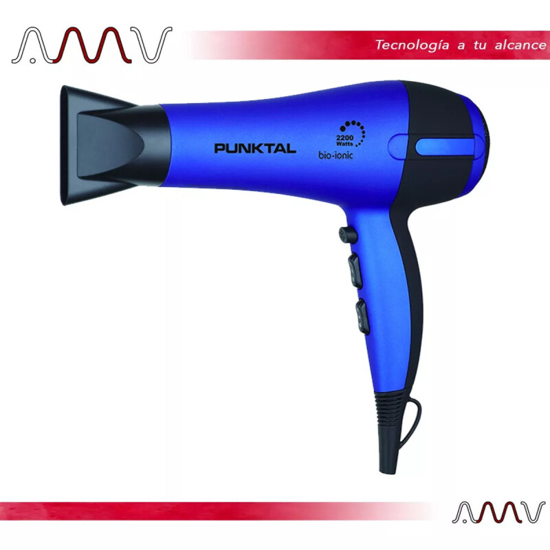 Secador De Cabello Punktal Iónico Profesional 2200w Color Violeta Secador De Cabello Punktal Iónico Profesional 2200w Color Violeta