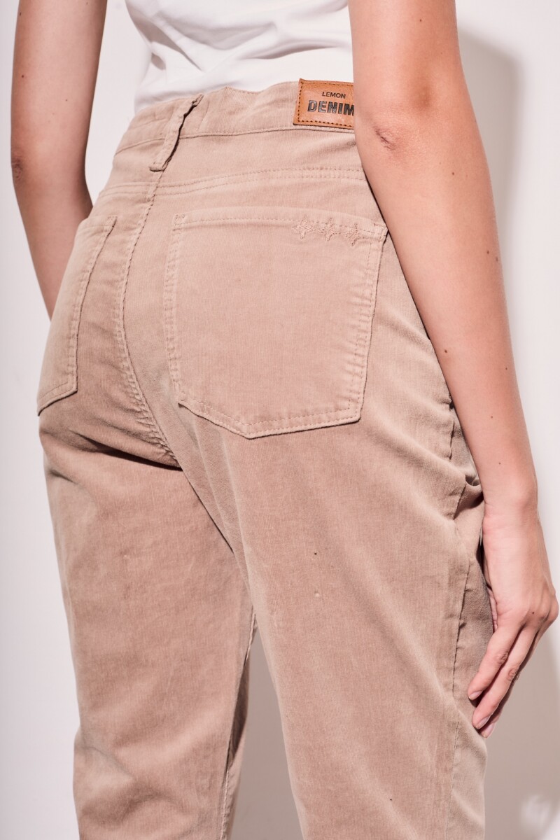 Jean Flare Corduroy Beige