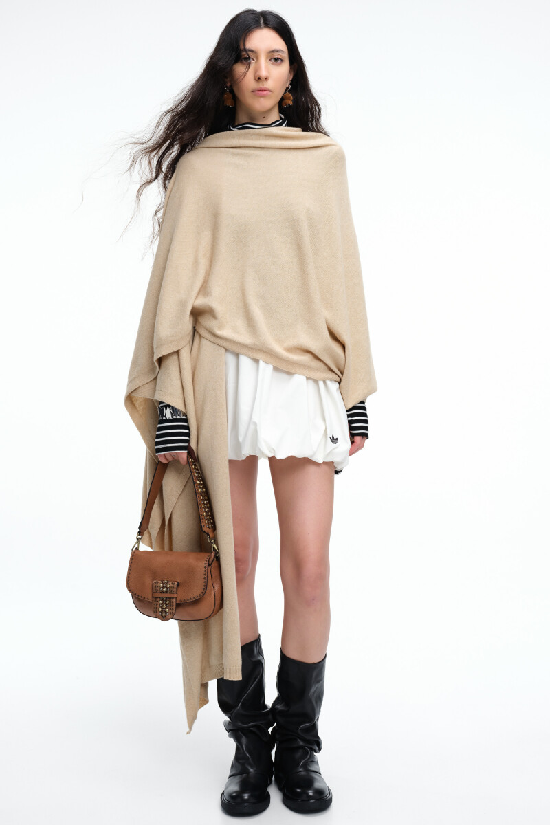 PONCHO Beige