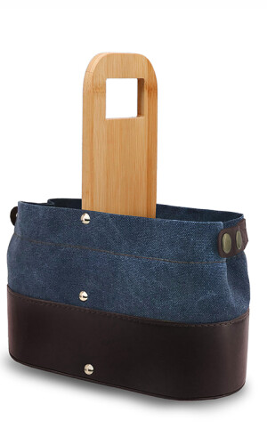 POSA TERMO MINOTAURO CANVAS AZUL CON CHOCOLATE