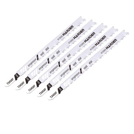 HOJA SIERRA P/CALADORA T345XF MADERA 5 PZAS 132X1 Sin color