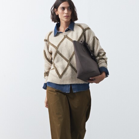 SWEATER LITAS Beige Melange
