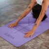 Yoga Mat Sukha Aprendiz Con Alineación 6mm Violeta