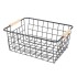 Canasto Organizador de Cocina IMBACK | Metálico, Versátil y con Manijas de Madera Canasto Organizador de Cocina IMBACK | Metálico, Versátil y con Manijas de Madera