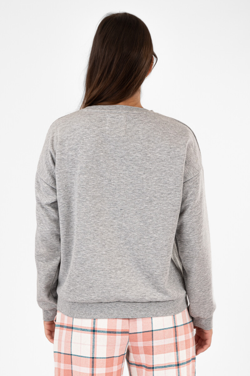 Sweater snoopy original cvc Gris melange