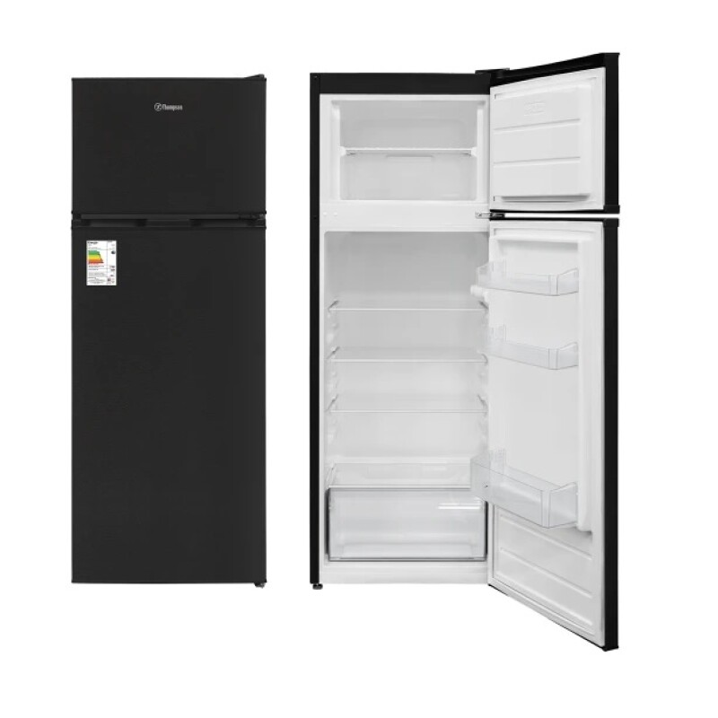 Heladera Con Freezer Thompson Rth-210 Color Black Silver Con Capacidad De 204l 220v Heladera Con Freezer Thompson Rth-210 Color Black Silver Con Capacidad De 204l 220v