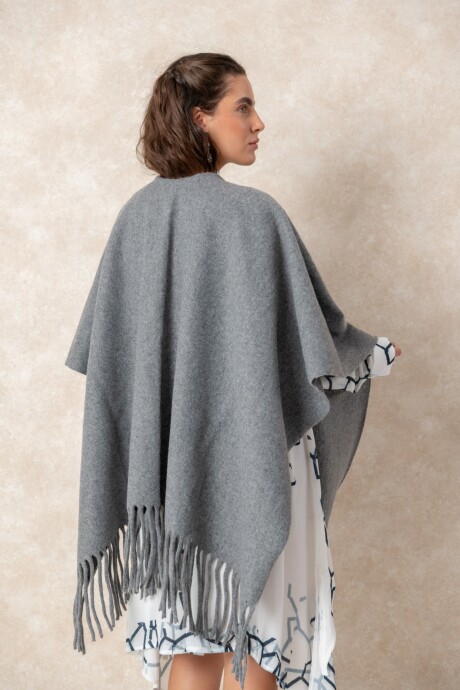 RUANA YOANA Gris claro