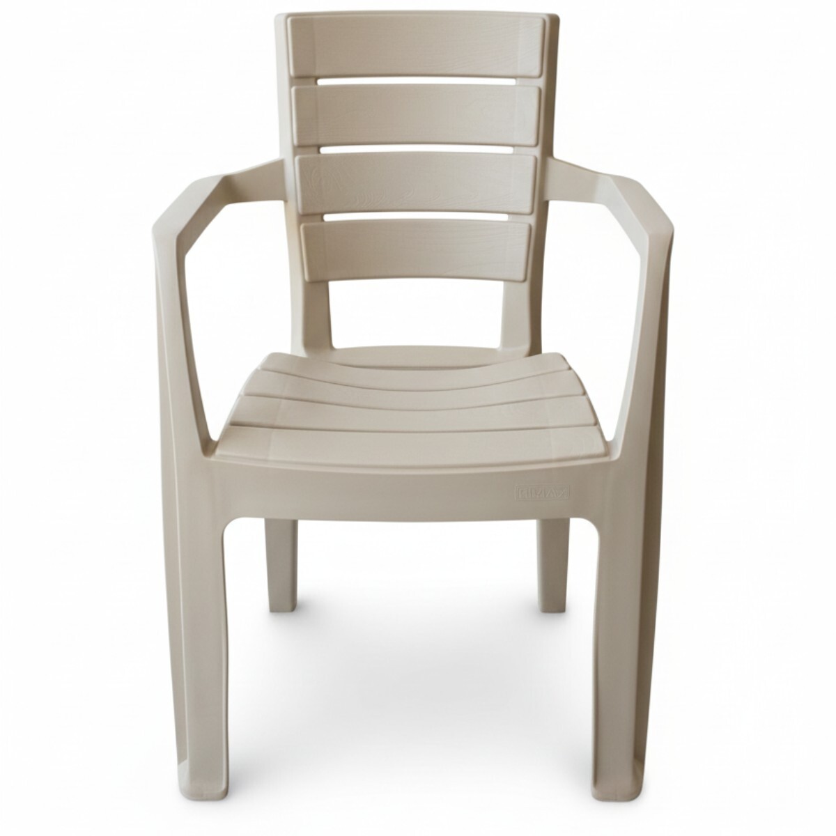 SILLA PLAST BARU BEIGE C/BRAZOS 56X59X82CM 