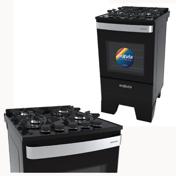 COCINA ENXUTA CENXV 27542NG 4H Mesada VIDRIO s/Gas -NEGRA N/A
