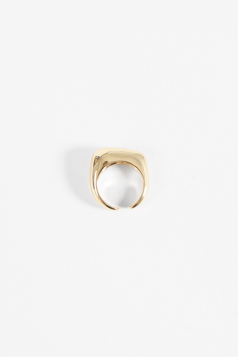 Anillo bold wavy dorado