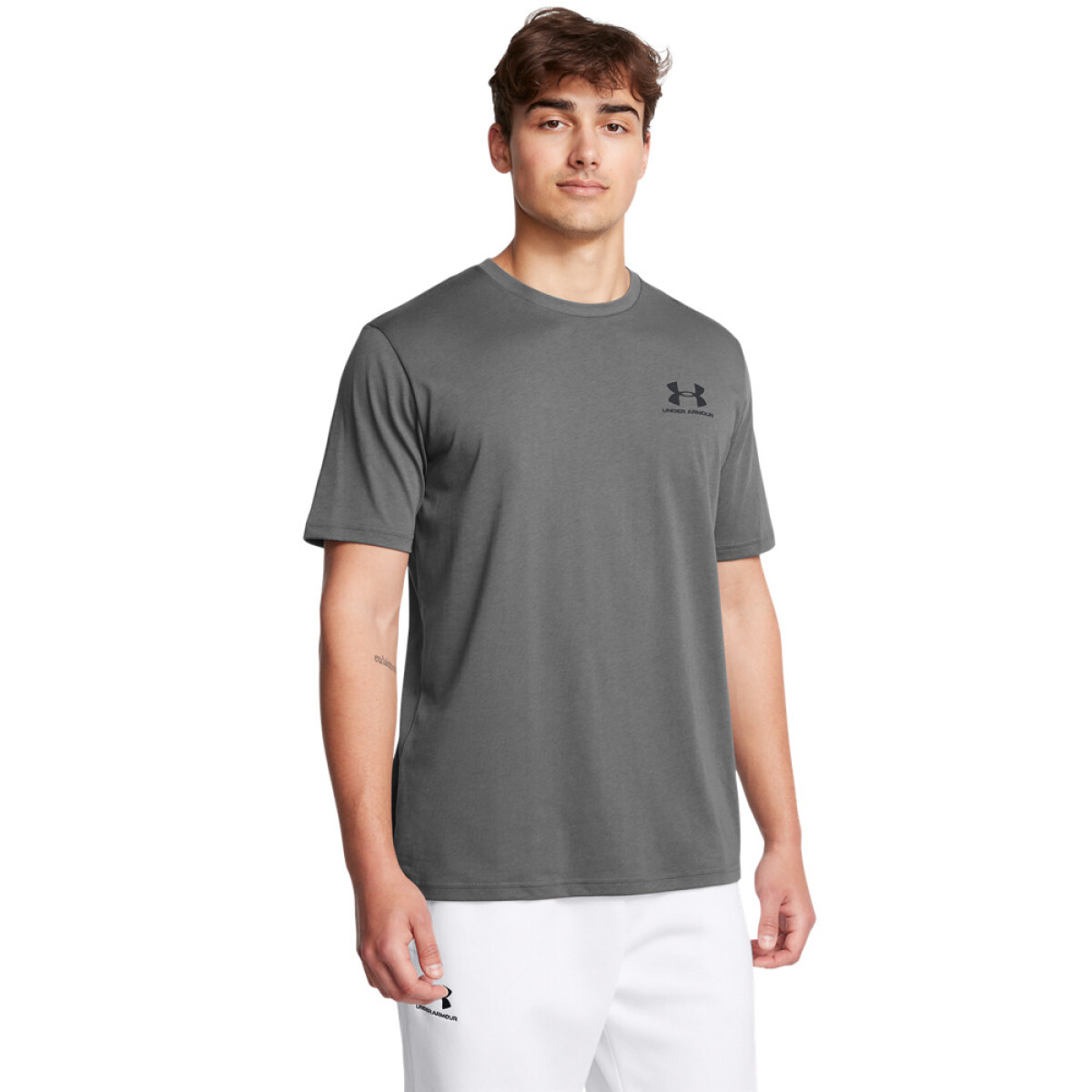 UA M SPORTSTYLE LC SS-ORG - GRY-025 