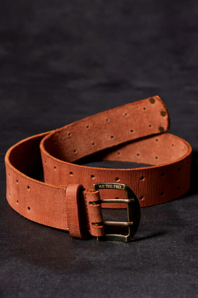 WTF DOUBLE CROSS BELT Marron
