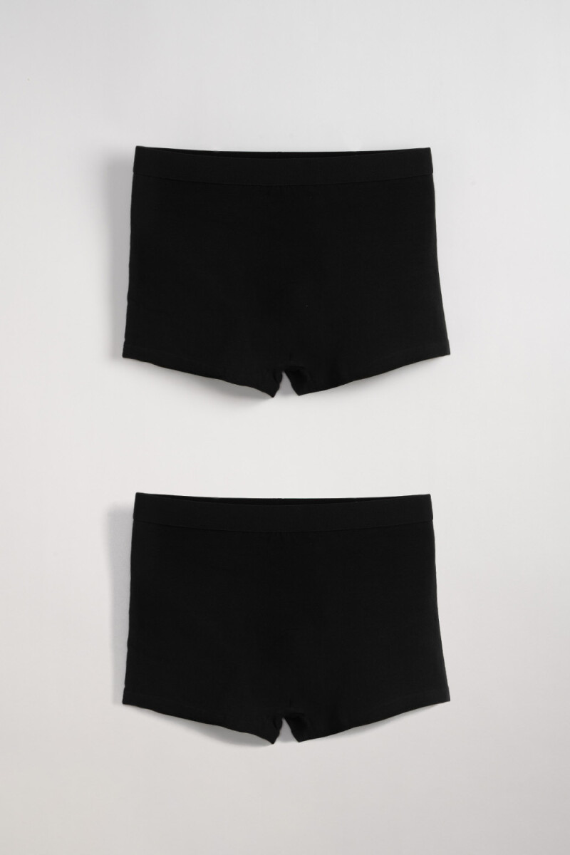 Boxer algodón corto - Negro 