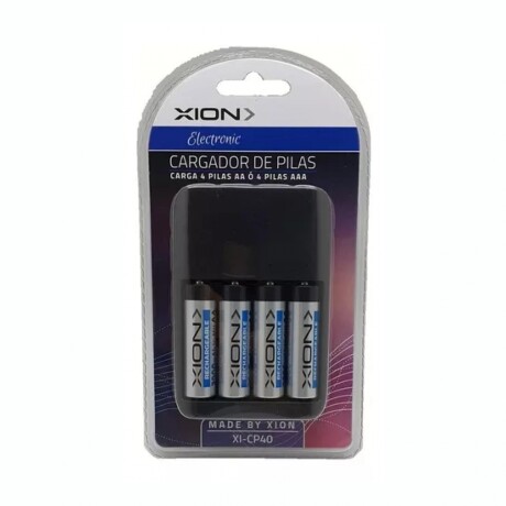 Cargador De Pilas XION XI-CP40 Incluye 4 Pilas Cargador De Pilas XION XI-CP40 Incluye 4 Pilas