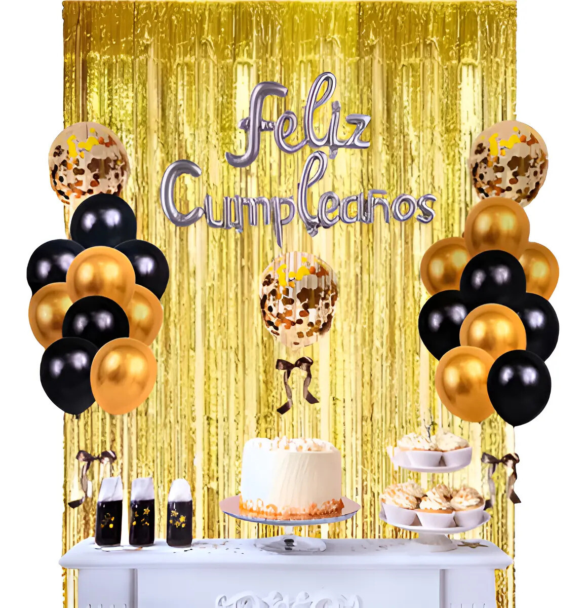 Set De Decoracion Feliz Cumpleaños Con Globos 