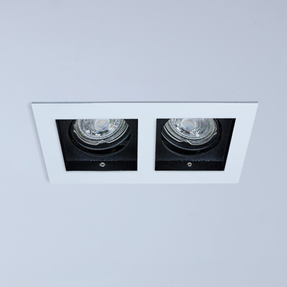 Downlight rectangular ZARA blanco 2xGU10 (no inc.) MN0016