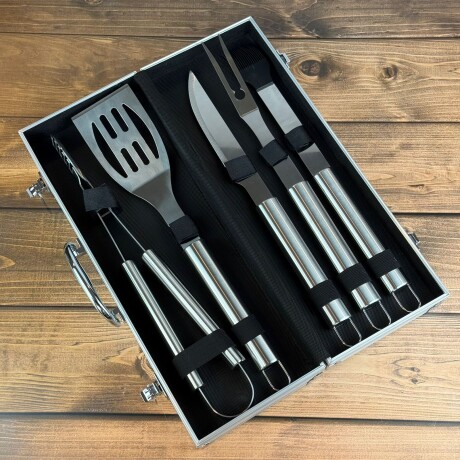 Kit de Asado 5 Piezas + Estuche Kit de Asado 5 Piezas + Estuche