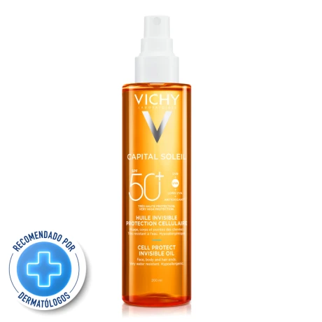 Vichy Protector Solar Capital Soleil Spray Fps50+ 200 ml. Vichy Protector Solar Capital Soleil Spray Fps50+ 200 ml.
