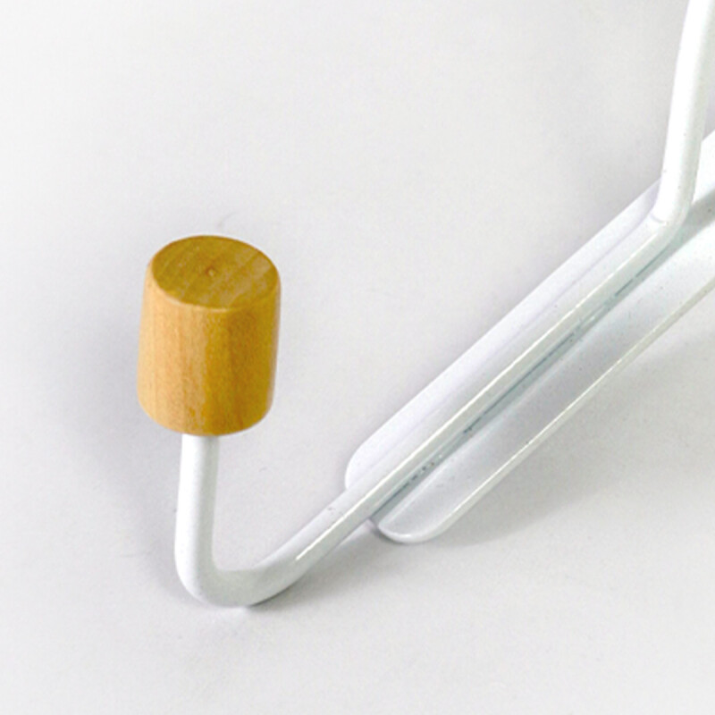 ORGANIZADOR METAL BLANCO C/2 GANCHOS 17CM Unica