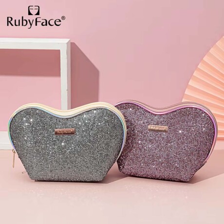 Set Maquillaje 8 Brochas y Pinceles con Estuche + Esponjas Gris Oscuro