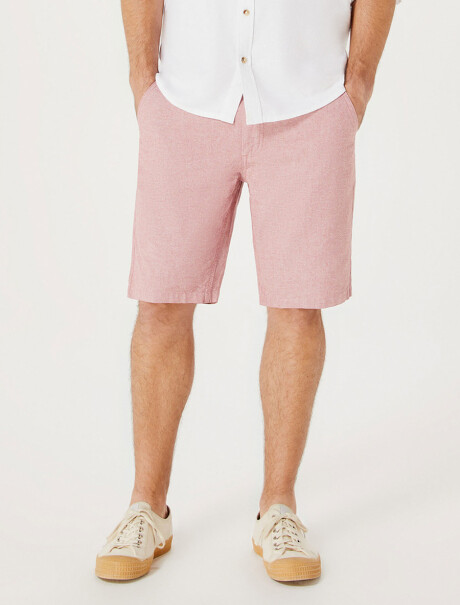 BERMUDA BÁSICA MODELO CHINO ROSA