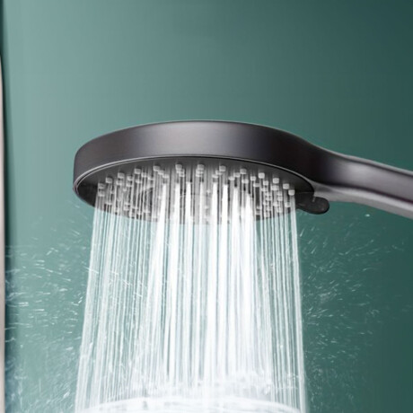 Griferia Ducha Ext Con Barra Incl Telefono Y Flexible Color Gun Metal GRAFITO-GUNMETAL