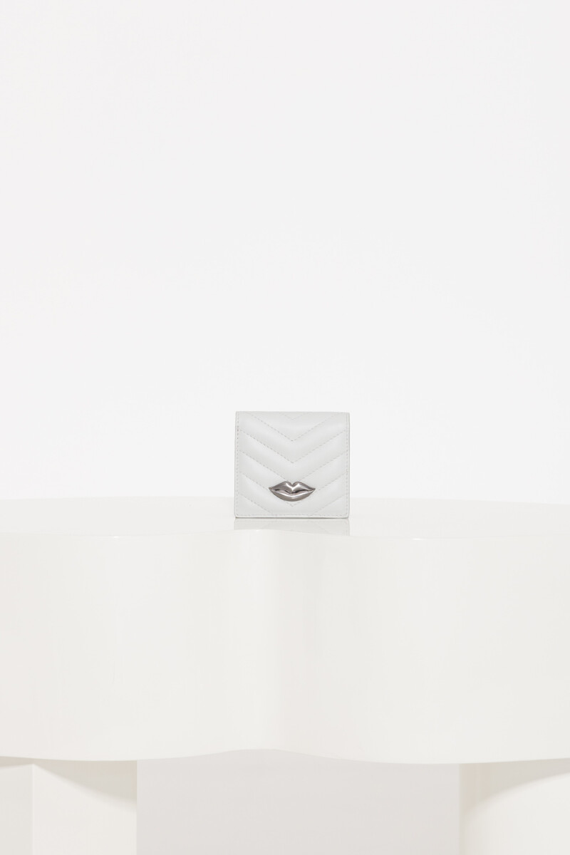 MINI BILLETERA LIPSTICK Gris
