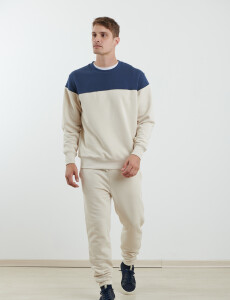 470916 SWEATER HARRY Natural/azul