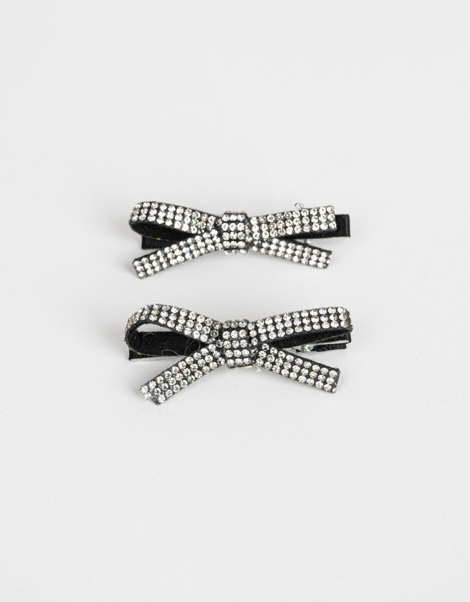 Set De Piquitos Moño & Strass 