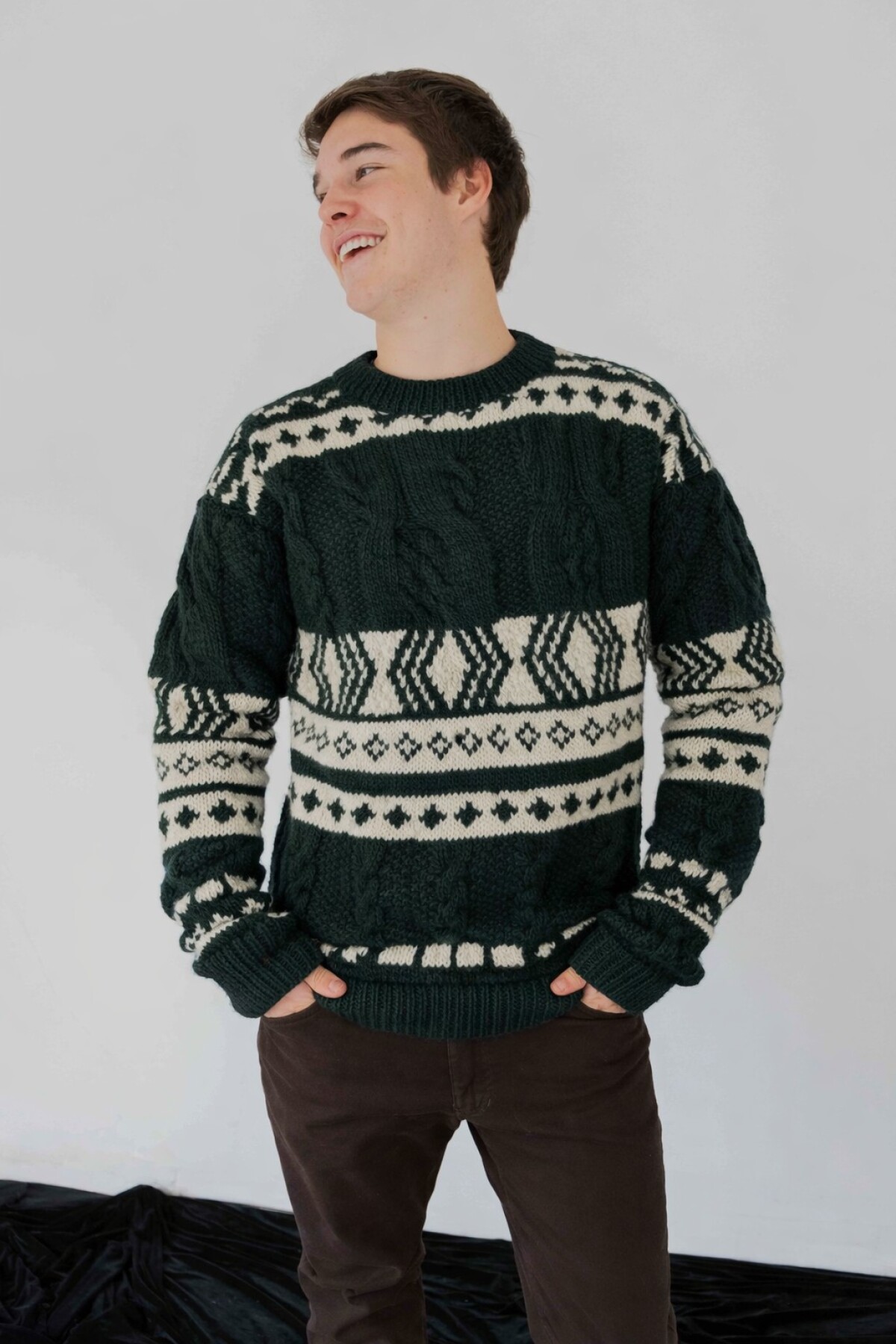 Buzo Islander Men Base Verde Con Crudo