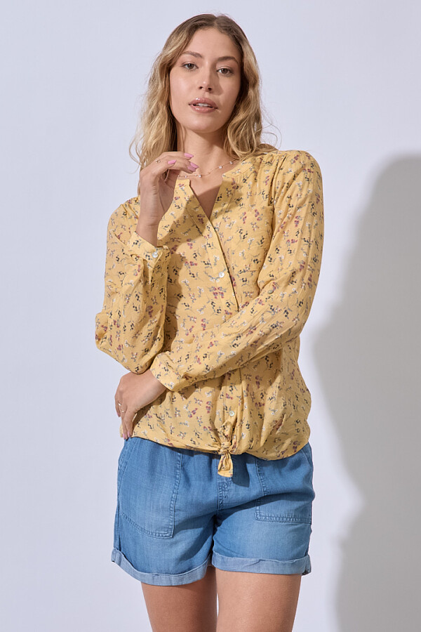 Blusa Gasa Prints AMARILLO/MULTI