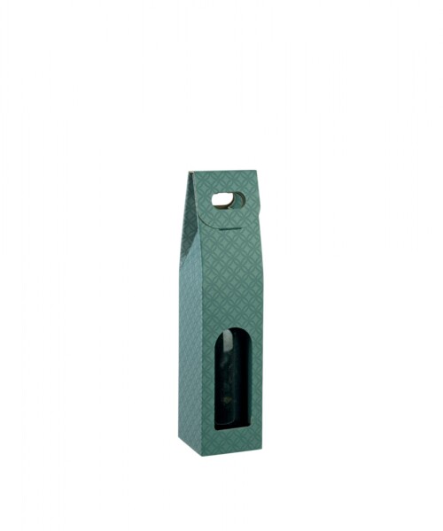 Caja c/ventana 1 botella 9x9x38,5 - 36751 - MATELASSE EUCALIPTO Caja c/ventana 1 botella 9x9x38,5 - 36751 - MATELASSE EUCALIPTO