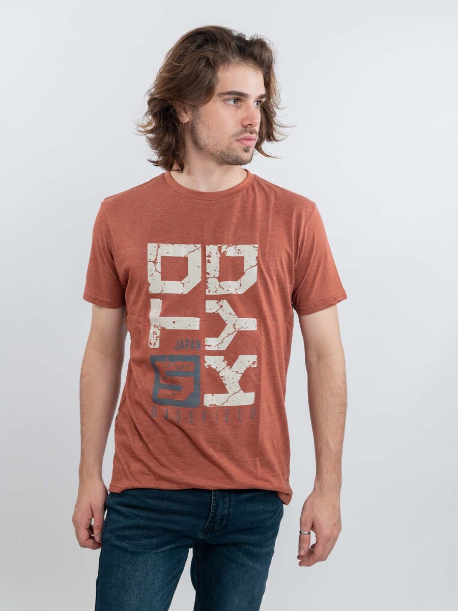 T-Shirt Print Tokyo - Brick 