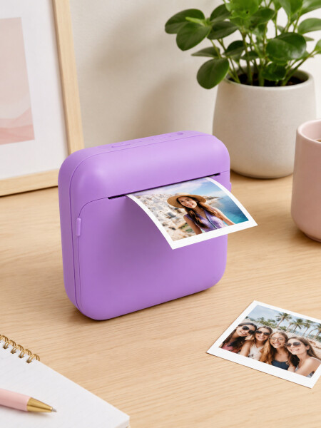 IMPRESORA MINI VIOLETA